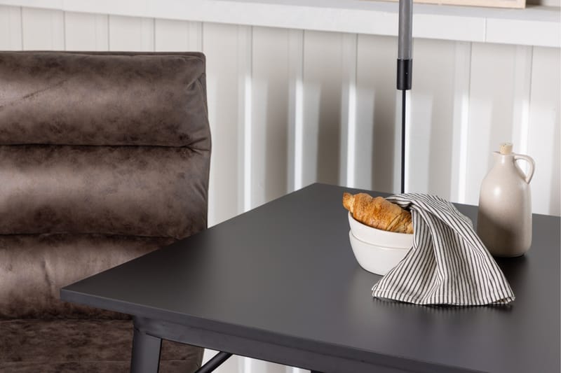 Tempe Matgrupp 80 cm Rektangulär med 2 Zizo stolar - Svart - Möbler - Bord & matgrupp - Matgrupp