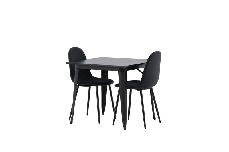 Tempe Matgrupp 80 cm Rektangulär med 2 Polar stolar - Svart - Möbler - Bord & matgrupp - Matgrupp
