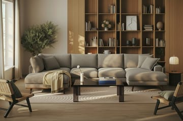 Tetsuya Kvadratiskt Soffbord 90x90x30 cm i glas - Brun - Möbler - Bord & matgrupp - Soffbord