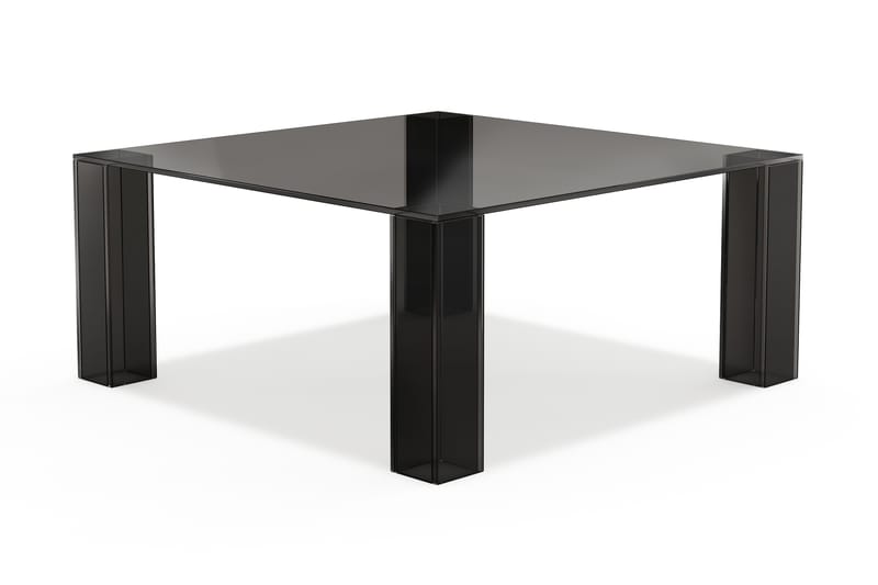 Tetsuya Kvadratiskt Soffbord 90x90x30 cm i Glas - Svart - Möbler - Bord & matgrupp - Soffbord