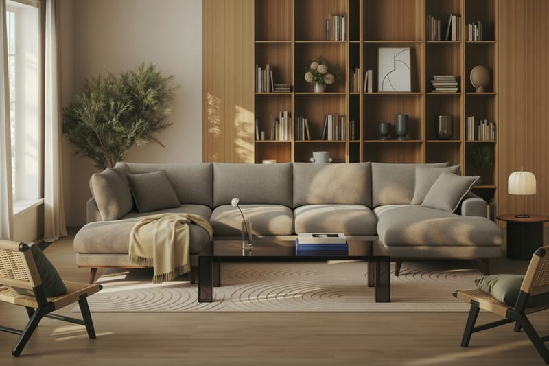 Tetsuya Rektangulärt Soffbord 140x60x30 cm i glas - Brun - Möbler - Bord & matgrupp - Soffbord