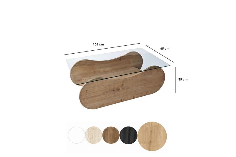 Tevrin Soffbord 105 cm - Natural - Möbler - Bord & matgrupp - Soffbord