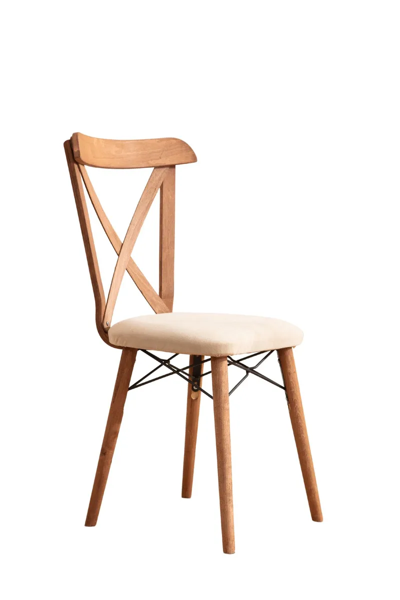 Toolenpas Matgrupp Bord 130 cm + 4 Stolar, Brun