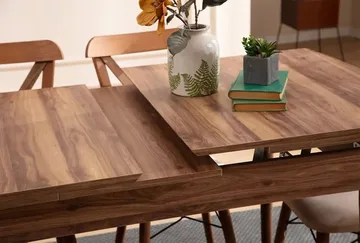 Toolenpas Matgrupp Bord 130 cm + 4 Stolar - Brun - Möbler - Bord & matgrupp - Matgrupp