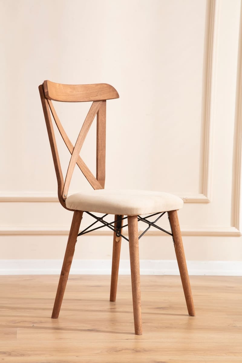 Toolenpas Matgrupp Bord 130 cm + 4 Stolar - Brun - Möbler - Bord & matgrupp - Matgrupp