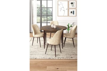 Tor Matgrupp 4-sits - Brun/Beige - Möbler - Bord & matgrupp - Matgrupp