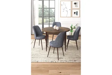 Tor Matgrupp 4-sits - Brun/Grå - Möbler - Bord & matgrupp - Matgrupp