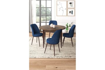 Tor Matgrupp 4-sits - Brun/Navy - Möbler - Bord & matgrupp - Matgrupp