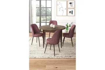 Tor Matgrupp 4-sits - Brun/Rosa - Möbler - Bord & matgrupp - Matgrupp