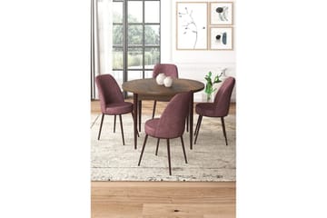 Tor Matgrupp 4-sits - Brun/Rosa - Möbler - Bord & matgrupp - Matgrupp