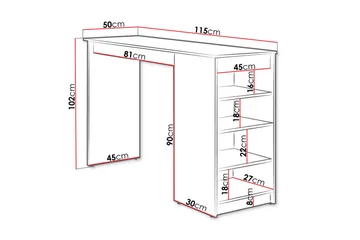 Torvik Barbord 50x115 cm - Beige - Möbler - Bord & matgrupp - Barbord & ståbord