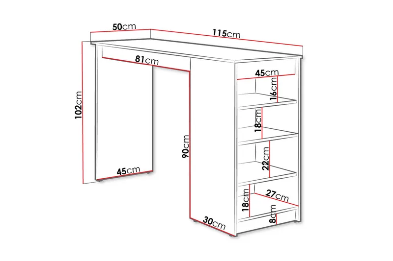 Torvik Barbord 50x115 cm - Beige - Möbler - Bord & matgrupp - Barbord & ståbord