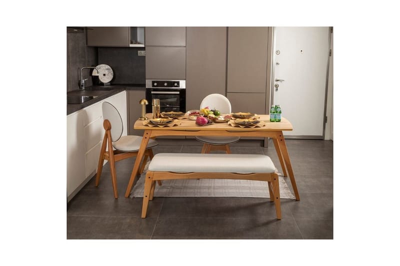 Touch Matgrupp 160 cm Rektangulär - Natur - Möbler - Bord & matgrupp - Matgrupp