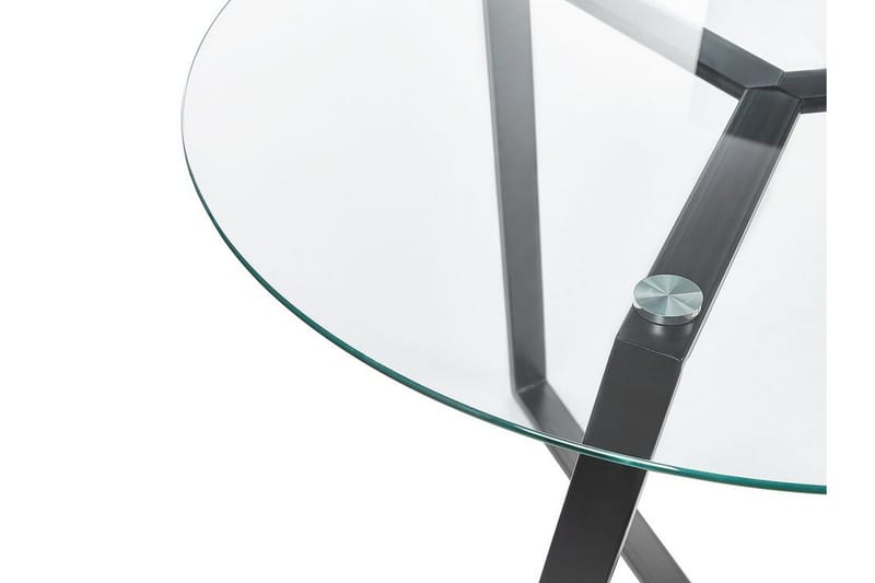 Triggiano Litet Runt Matbord 100 cm i Glas - Svart - Möbler - Bord & matgrupp - Matbord & köksbord