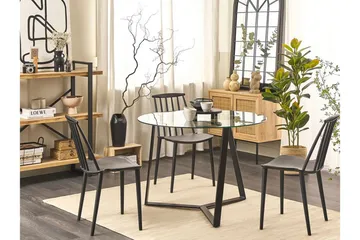 Triggiano Matbord 100 cm - Svart - Möbler - Bord & matgrupp - Matbord & köksbord