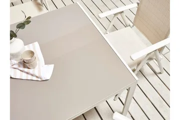 Tuiriz Matbord 160x91 cm - Beige/Vit - Möbler - Bord & matgrupp - Matbord & köksbord