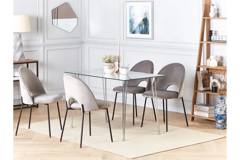 Tullne Matbord 70x120 cm - transparent/Silver - Möbler - Bord & matgrupp - Matbord & köksbord