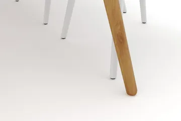 Tyrö Matgrupp 190 cm med 6 st Tyrö Karmstolar - Ek|Vit - Möbler - Bord & matgrupp - Matgrupp