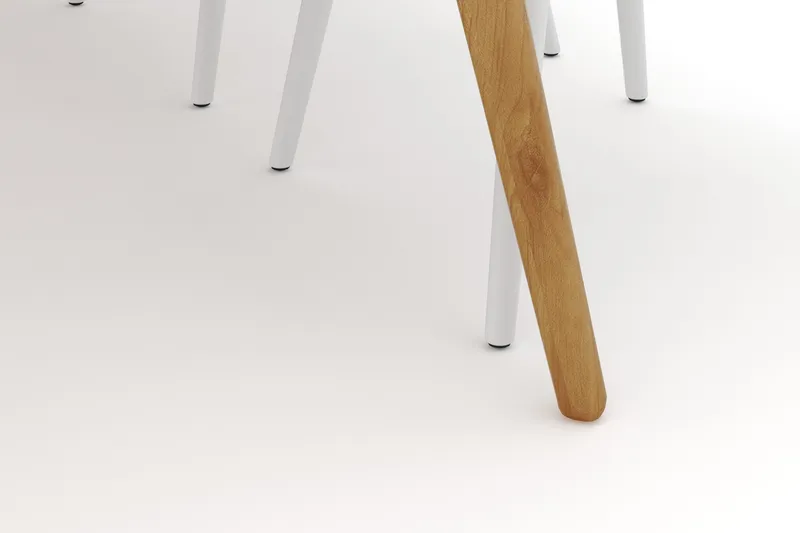 Tyrö Matgrupp 190 cm med 6 st Tyrö Karmstolar - Ek|Vit - Möbler - Bord & matgrupp - Matgrupp