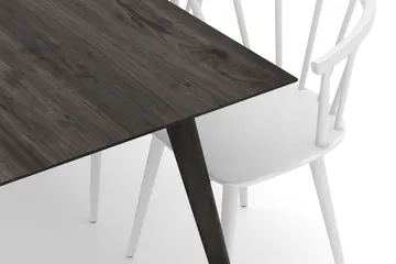 Tyrö Matgrupp 190 cm med 6 st Tyrö Karmstolar - Rökt ek|Vit - Möbler - Bord & matgrupp - Matgrupp