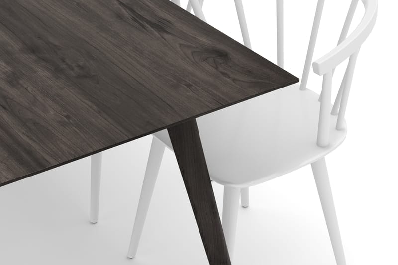Tyrö Matgrupp 190 cm med 6 st Tyrö Karmstolar - Rökt ek|Vit - Möbler - Bord & matgrupp - Matgrupp