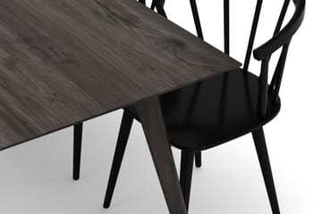 Tyrö Matgrupp med 6 st Tyrö Karmstolar - Smoked Oak/Black - Möbler - Bord & matgrupp - Matgrupp