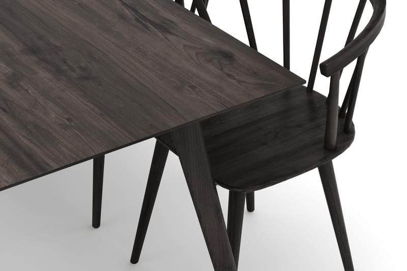 Tyrö Matgrupp med 6 st Tyrö Karmstolar - Smoked Oak/Smoked Oak - Möbler - Bord & matgrupp - Matgrupp