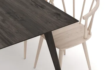Tyrö Matgrupp med 6 st Tyrö Karmstolar - Smoked Oak/Whitewash - Möbler - Bord & matgrupp - Matgrupp