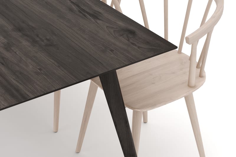 Tyrö Matgrupp med 6 st Tyrö Karmstolar - Smoked Oak/Whitewash - Möbler - Bord & matgrupp - Matgrupp