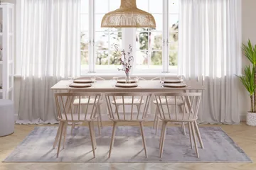 Tyrö Matgrupp med 6 st Tyrö Karmstolar - Whitewash/Whitewash - Möbler - Bord & matgrupp - Matgrupp