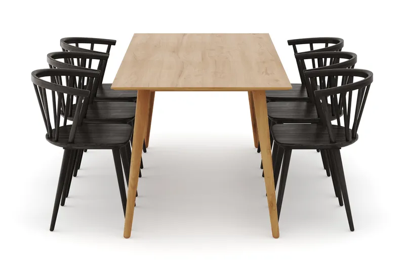 Tyrö Matgrupp med 6 st Tyrö Karmstolar - Möbler - Bord & matgrupp - Matgrupp