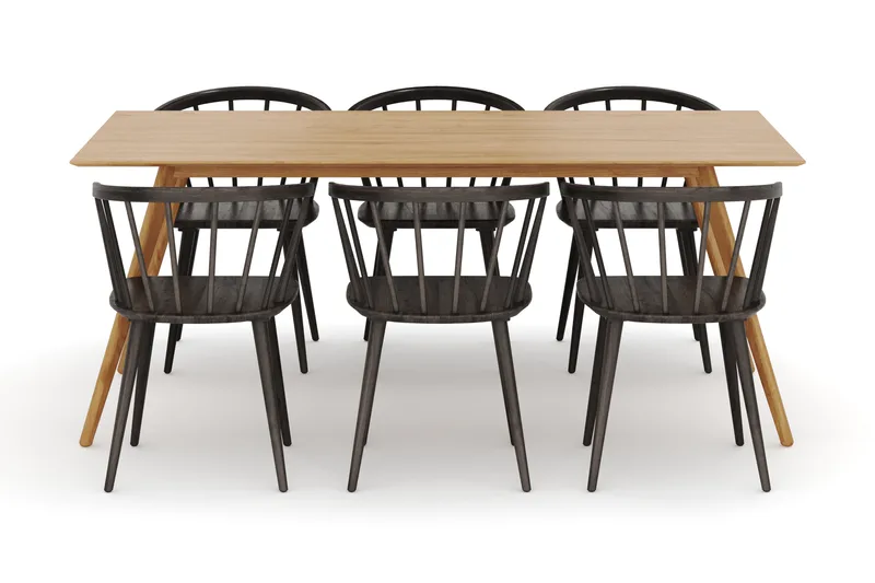 Tyrö Matgrupp med 6 st Tyrö Karmstolar - Möbler - Bord & matgrupp - Matgrupp