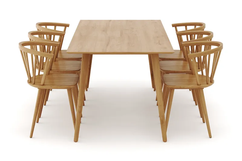 Tyrö Matgrupp med 6 st Tyrö Karmstolar - Möbler - Bord & matgrupp - Matgrupp