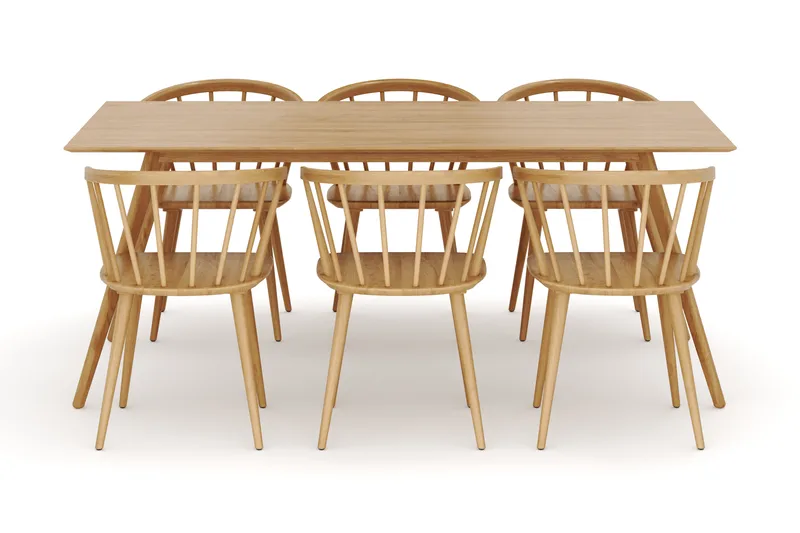 Tyrö Matgrupp med 6 st Tyrö Karmstolar - Möbler - Bord & matgrupp - Matgrupp