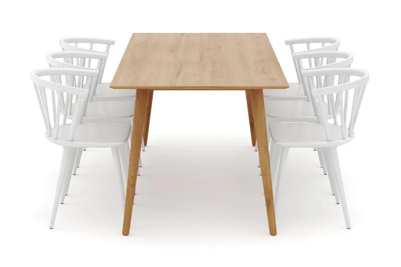 Tyrö Matgrupp med 6 st Tyrö Karmstolar - Möbler - Bord & matgrupp - Matgrupp