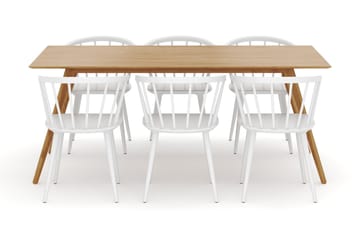 Tyrö Matgrupp med 6 st Tyrö Karmstolar - Möbler - Bord & matgrupp - Matgrupp