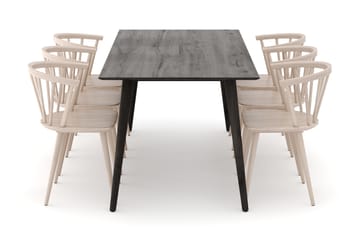 Tyrö Matgrupp med 6 st Tyrö Karmstolar - Möbler - Bord & matgrupp - Matgrupp