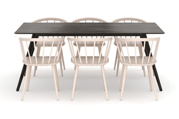 Tyrö Matgrupp med 6 st Tyrö Karmstolar - Möbler - Bord & matgrupp - Matgrupp