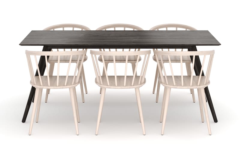 Tyrö Matgrupp med 6 st Tyrö Karmstolar - Möbler - Bord & matgrupp - Matgrupp