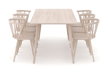 Tyrö Matgrupp med 6 st Tyrö Karmstolar - Möbler - Bord & matgrupp - Matgrupp