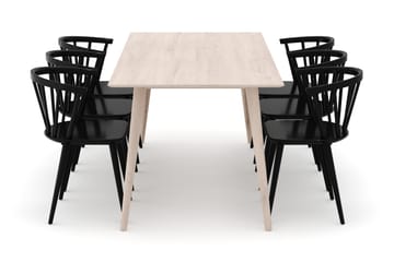 Tyrö Matgrupp med 6 st Tyrö Karmstolar - Möbler - Bord & matgrupp - Matgrupp