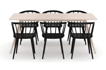 Tyrö Matgrupp med 6 st Tyrö Karmstolar - Möbler - Bord & matgrupp - Matgrupp