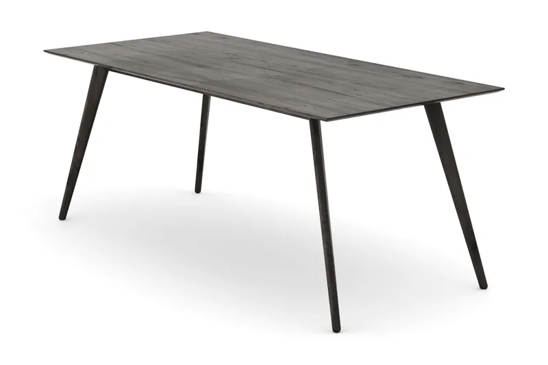 Tyrö Rektangulär Matbord & köksbord 190 cm x 90 cm Askträ, Rökt ek