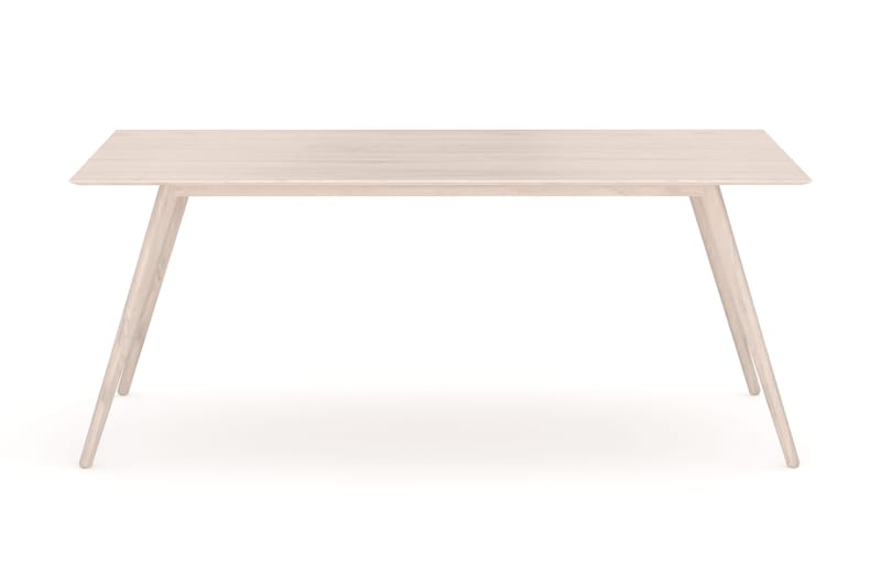 Tyrö Rektangulär Matbord & köksbord 190x90 cm Askträ - Whitewash - Möbler - Bord & matgrupp - Matbord & köksbord