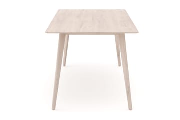 Tyrö Rektangulär Matbord & köksbord 190x90 cm Askträ - Whitewash - Möbler - Bord & matgrupp - Matbord & köksbord