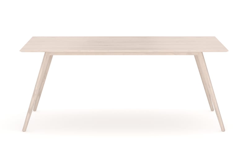 Tyrö Rektangulär Matbord & köksbord 190x90 cm Askträ - Whitewash - Möbler - Bord & matgrupp - Matbord & köksbord