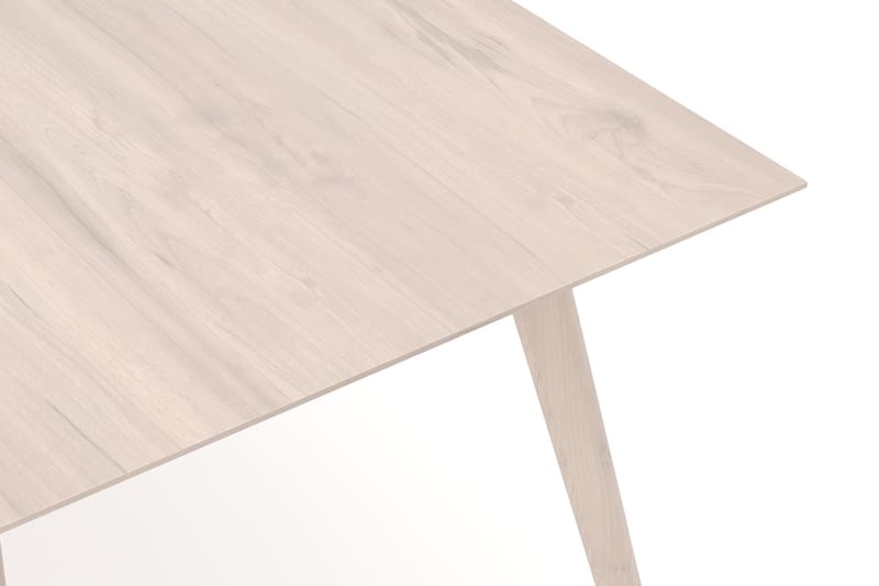 Tyrö Rektangulär Matbord & köksbord 190x90 cm Askträ - Whitewash - Möbler - Bord & matgrupp - Matbord & köksbord