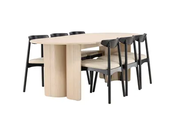 Tyresö Oval Matbord med 6 Ven Matstol - Möbler - Bord & matgrupp - Matgrupp