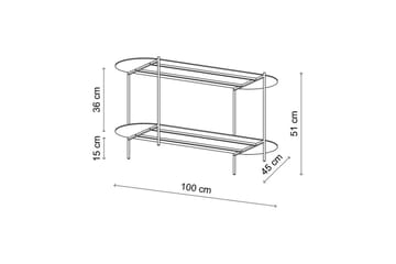 Ulvo Soffbord 100 cm - Taupe - Möbler - Bord & matgrupp - Soffbord