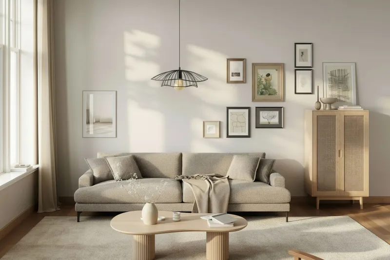 Uppveda Asymmetriskt Soffbord 130x70 cm med Travertinutseende - Beige - Möbler - Bord & matgrupp - Soffbord